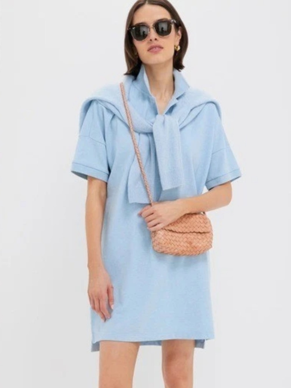 Tuckernuck Light Blue Polo Midi Dress